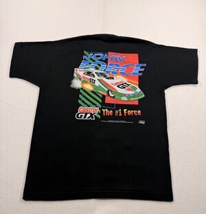John Force Fan Club 1997 NHRA Vintage T Shirt Size XL